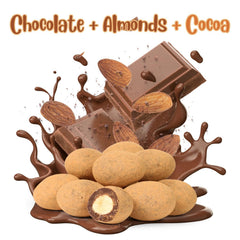 Dark Chocolate Cocoa Dusted Almonds Jumbo Jar - It's Delish (photo 2)