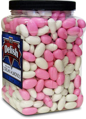 Pink and White Jordan Almonds Mix 3.5 lbs Jumbo Container - It's Delish (photo 5)