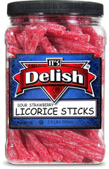 Sweet & Sour Strawberry Licorice Sticks — Jumbo Jar - It's Delish (photo 3)