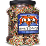 Christmas Dark Chocolate Nonpareils Jumbo Jar