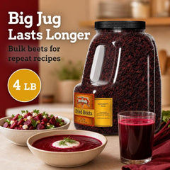 Dehydrated Beet Dices 4 LBS Gallon Jug with Handle - It's Delish (photo 4)