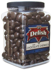 Dark Chocolate Covered Cherries - Jumbo Container - It's Delish