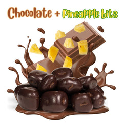 Dark Chocolate Dried Pineapple Bits Jumbo Jar - It's Delish (photo 3)