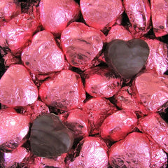 Raspberry Crème Chocolate Hearts — Pink Foil - It's Delish (photo 2)