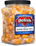 Orange Cream Taffy Chews — Jumbo Jar