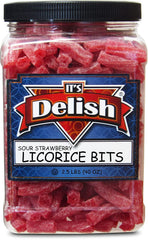 Sweet & Sour Strawberry Licorice Bits — Jumbo Jar - It's Delish (photo 2)