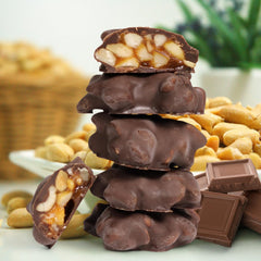 Milk Chocolate Peanut Caramel Clusters — Red Gift Box - It's Delish (photo 2)