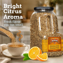 Dried Orange Peel 4 LBS Bulk Restaurant Gallon Jug - It's Delish (photo 3)