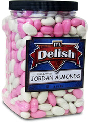 Pink and White Jordan Almonds Mix 3.5 lbs Jumbo Container - It's Delish (photo 6)