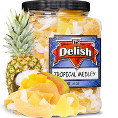 Tropical Mixed Dried Fruit Medley Jumbo Jar - It's Delish