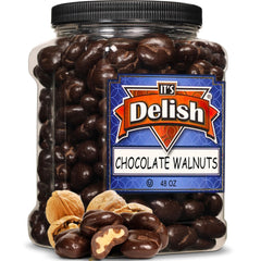 Dark Chocolate Covered Walnuts — Jumbo Jar - It's Delish