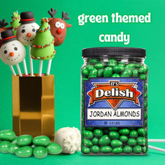 Dark Green Jordan Almonds — Jumbo Jar - It's Delish (photo 3)