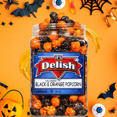 Halloween Black & Orange Popcorn — Jumbo Jar - It's Delish (photo 2)