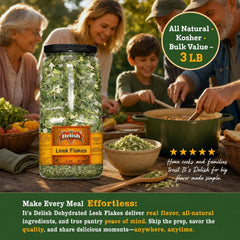 Dehydrated Leek Flakes 3 LBS Restaurant Gallon Jug - It's Delish (photo 6)