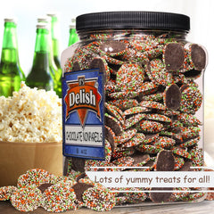 Christmas Dark Chocolate Nonpareils Jumbo Jar - It's Delish (photo 5)