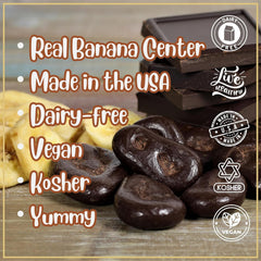 Dark Chocolate Banana Chips Jumbo Jar - It's Delish (photo 3)