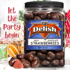 Milk Chocolate Covered Dried Strawberries Jumbo Jar - It's Delish (photo 3)