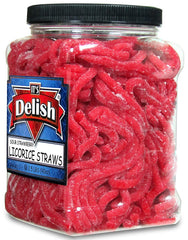 Sour Strawberry Licorice Straws — Jumbo Jar - It's Delish (photo 3)