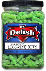 Sour Green Apple Licorice Bits — Jumbo Jar - It's Delish (photo 2)