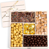 Classy Candy Gift Tray Wood Gift Basket with Lid
