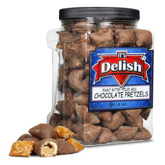 Milk Chocolate Peanut Butter Pretzels — Jumbo Jar - It's Delish