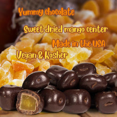 Dark Chocolate Covered Dried Mango Bulk Bag - It's Delish (photo 7)