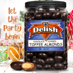 Dark Chocolate Toffee Coated Almonds — Jumbo Jar - It's Delish (photo 3)