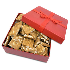 Classic Peanut Brittle Red Gift Box - It's Delish