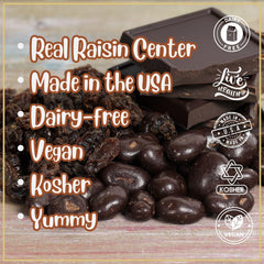 Dark Chocolate Covered Raisins Jumbo Jar - It's Delish (photo 5)