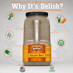 Celery Salt 6 LBS Bulk Restaurant Gallon Jug with Handle - It's Delish (photo 5)