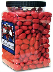 Red Jordan Almonds — Jumbo Jar - It's Delish (photo 3)