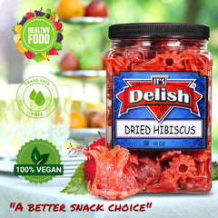 Dried Hibiscus Flowers Jumbo Jar - It's Delish (photo 3)