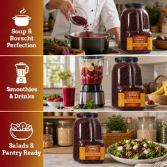 Dehydrated Beet Dices 4 LBS Gallon Jug with Handle - It's Delish (photo 3)