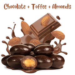 Dark Chocolate Toffee Coated Almonds — Jumbo Jar - It's Delish (photo 2)