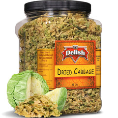Dried Cabbage Flakes — Jumbo Jar - It's Delish
