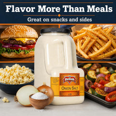 Onion Salt 6 LBS Bulk Restaurant Gallon Jug with Handle - It's Delish (photo 2)