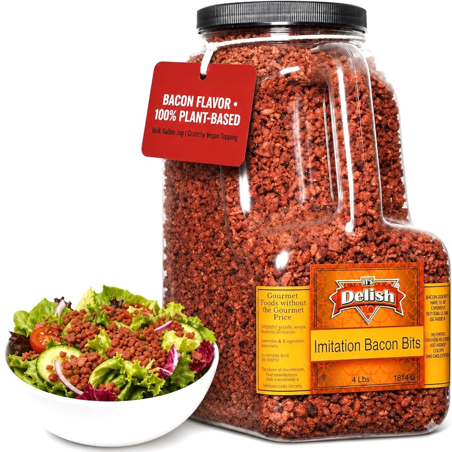 Imitation Bacon Bits Gallon Jug - It's Delish