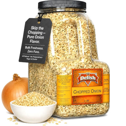 Dried Chopped Onion Gallon Jug - It's Delish