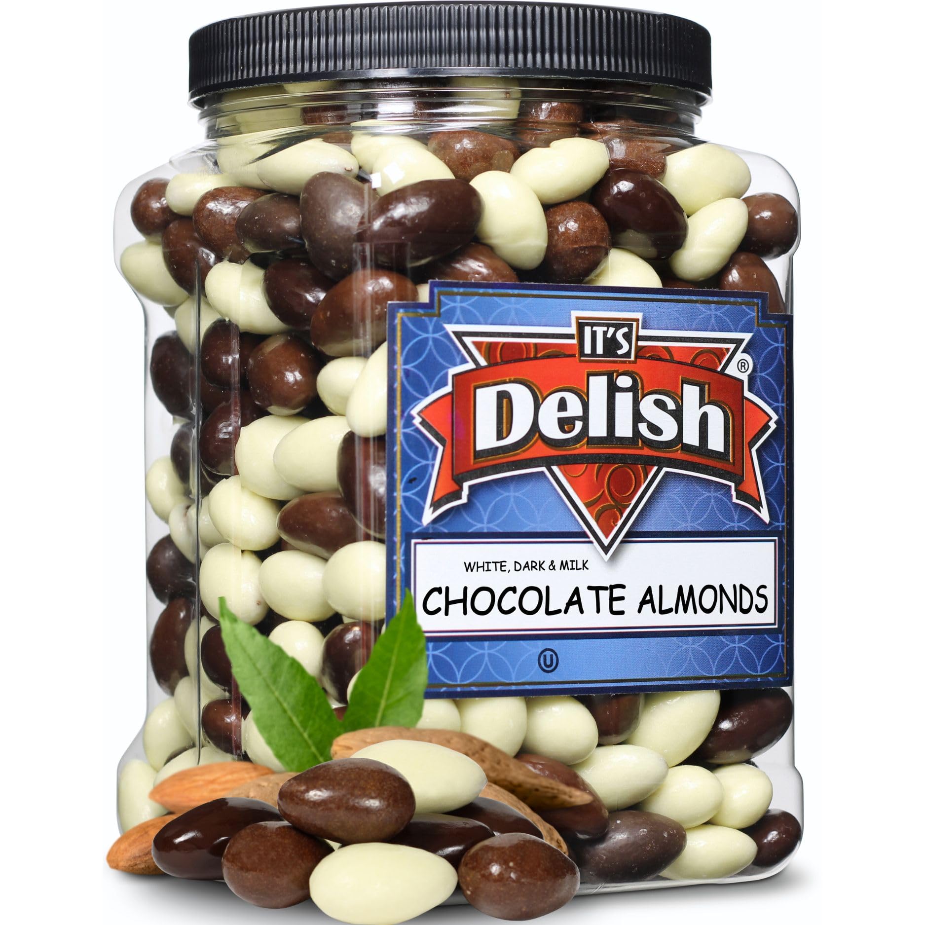 Chocolate Covered Almonds Medley Jumbo Jar - It's Delish