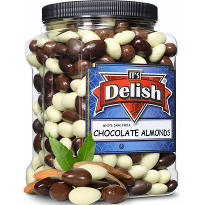 Chocolate Covered Almonds Medley Jumbo Jar - It's Delish