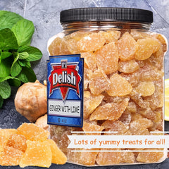 Crystallized Ginger Chunks with Lime Jumbo Jar - It's Delish (photo 6)