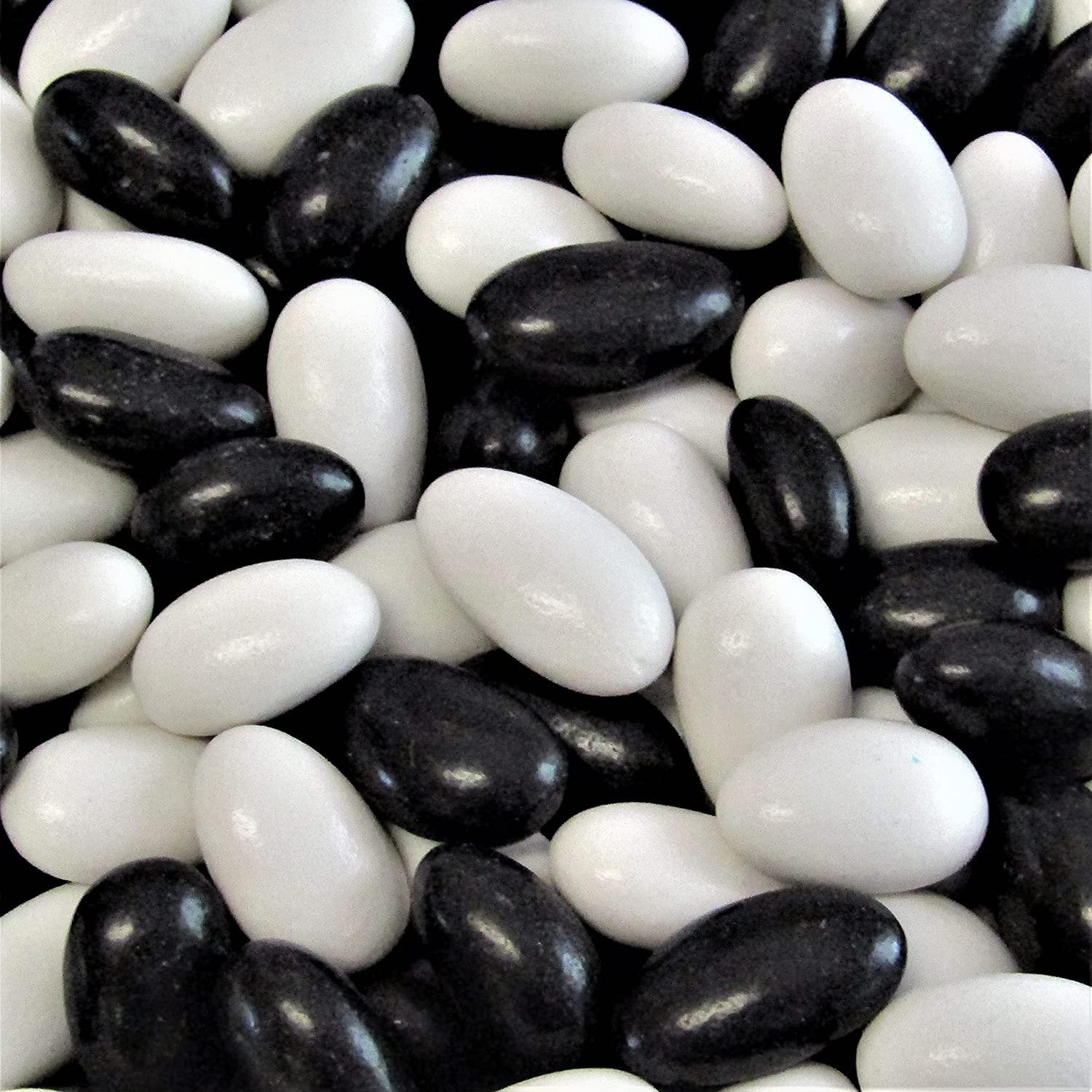 Jordan Almonds, Black & White (Black Tie Tuxedo) - It's Delish