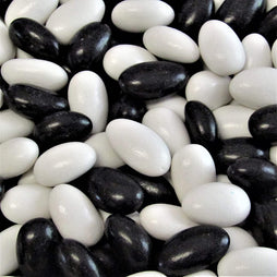 Jordan Almonds, Black & White (Black Tie Tuxedo) - It's Delish