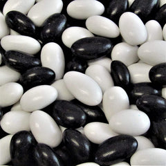 Jordan Almonds, Black & White (Black Tie Tuxedo) - It's Delish