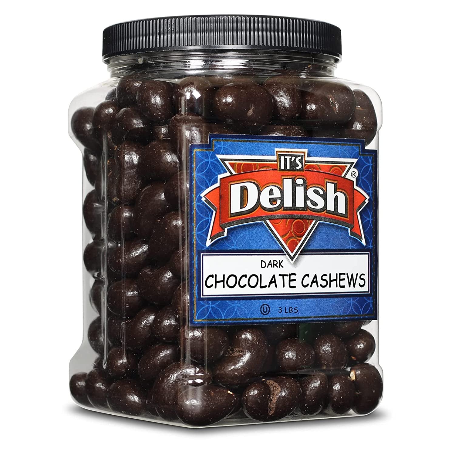 Dark Chocolate Cashews — Jumbo Jar - It's Delish