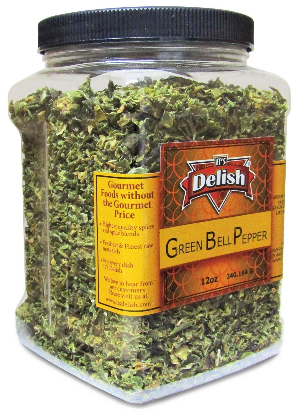 Dehydrated Green Bell Pepper - It's Delish