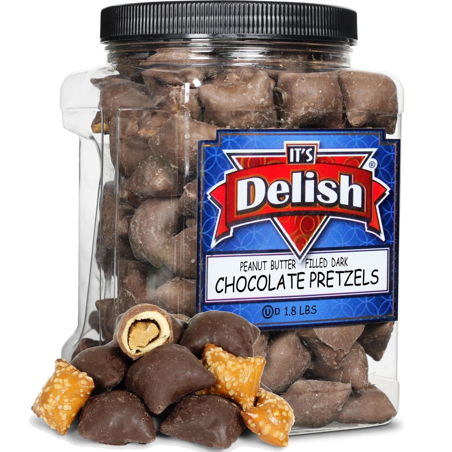 Dark Chocolate Peanut Butter Pretzel Nuggets — Jumbo Bag - It's Delish
