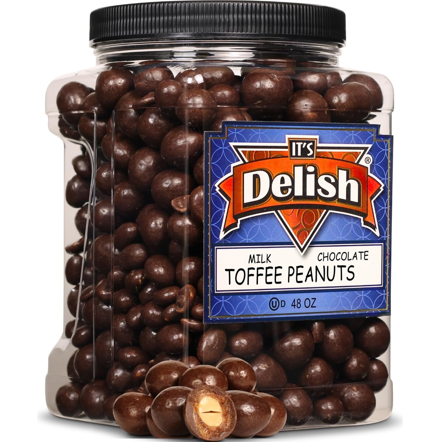 Milk Chocolate Toffee Coated Peanuts — Jumbo Jar - It's Delish
