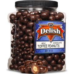 Milk Chocolate Toffee Coated Peanuts — Jumbo Jar - It's Delish