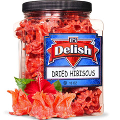 Dried Hibiscus Flowers Jumbo Jar - It's Delish